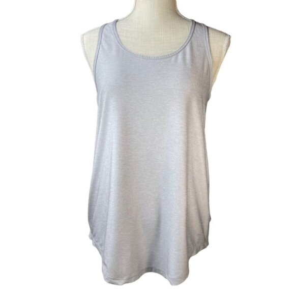 REEBOK Gray Racerback Athletic Tank Top - Size Small - Picture 1 of 5